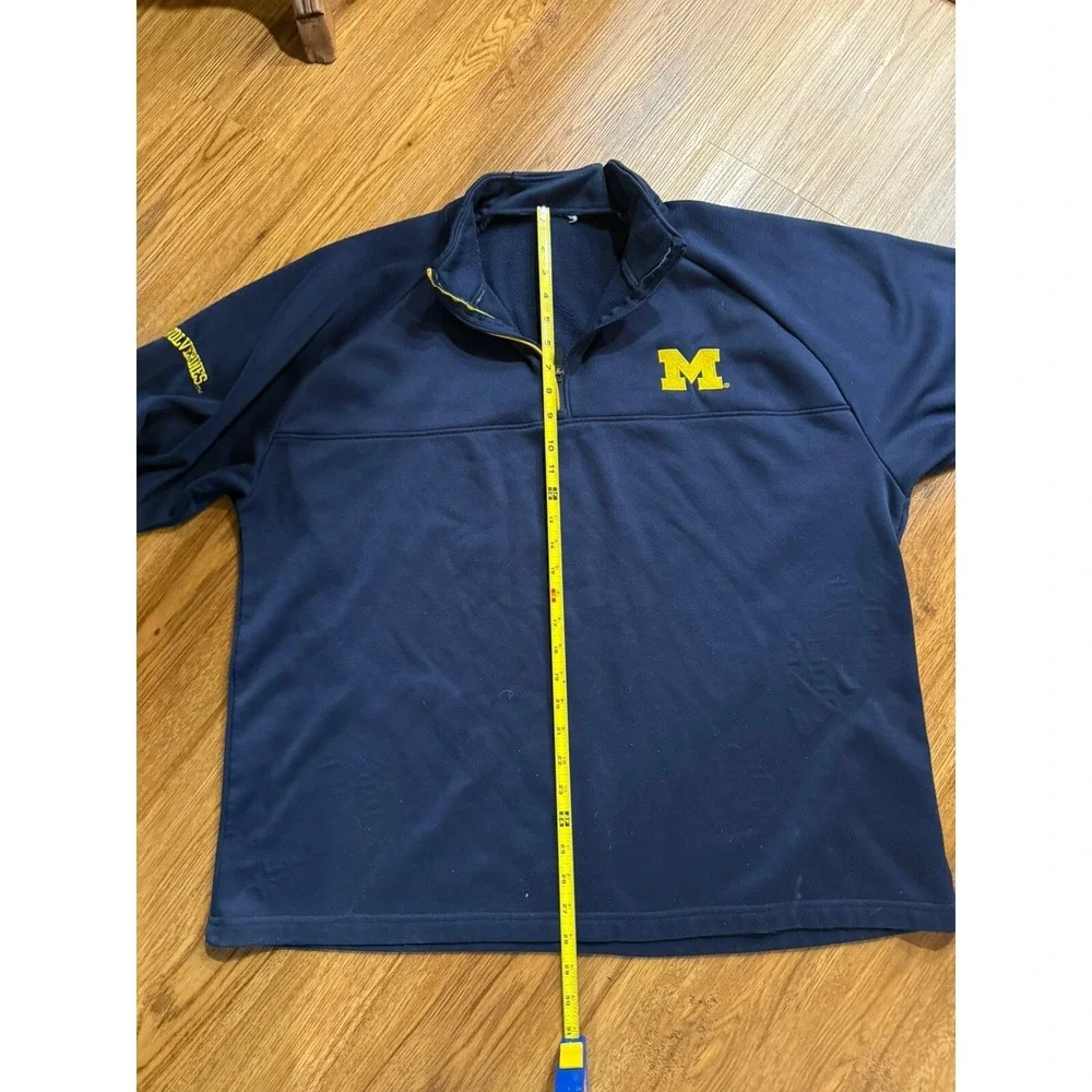 Michigan Wolverines Men's Blue Champion 1/4 Zip‎ Pullover NCAA